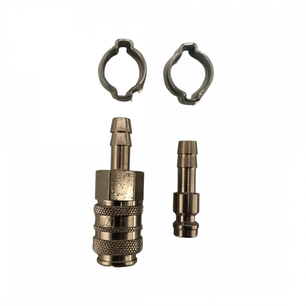 Series 21 - Set mannelijke en vrouwelijke koppeling met 6mm